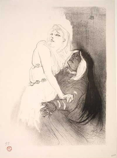 À la Renaissance, Sarah Bernhardt dans Phèdre - Henri de Toulouse Lautrec