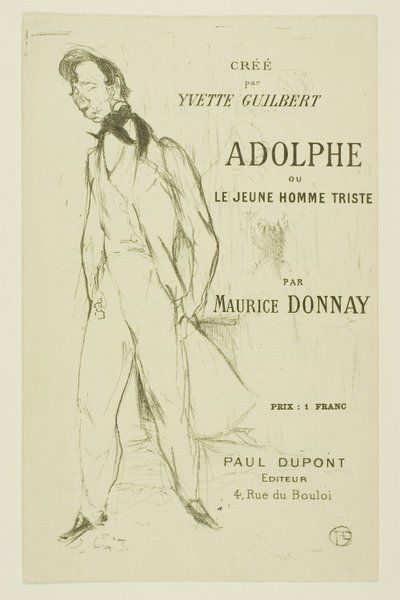 Adolphe—Le jeune homme triste - Henri de Toulouse Lautrec