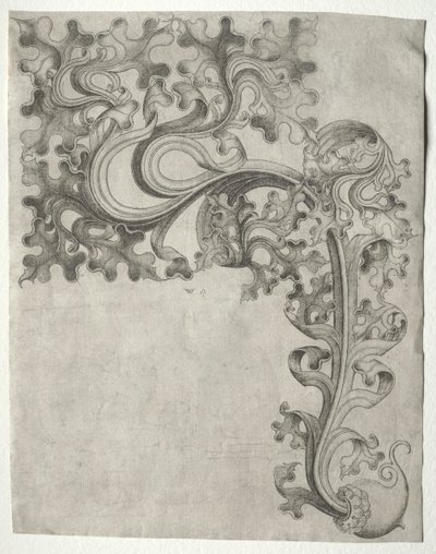 Ornement de feuille de chêne - Henri de Toulouse Lautrec