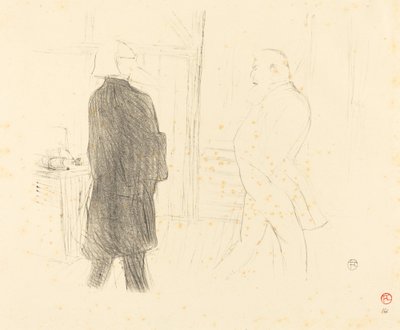 Antoine et Gémier dans Une Faillite - Henri de Toulouse Lautrec