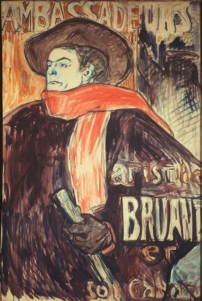 Aristide Bruant aux Ambassadeurs - Henri de Toulouse Lautrec