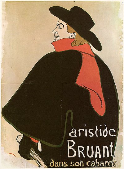 Aristide Bruant dans son cabaret, Affiche, 1893 - Henri de Toulouse Lautrec