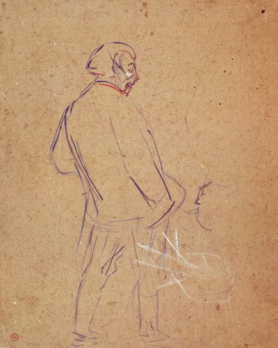 Aristide Bruant chantant dans son cabaret - Henri de Toulouse Lautrec