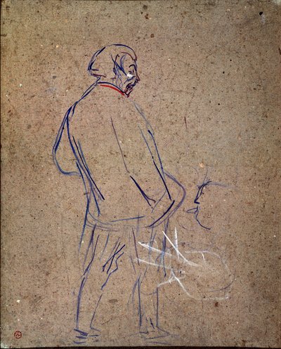 Aristide Bruant chantant dans son cabaret - Henri de Toulouse Lautrec