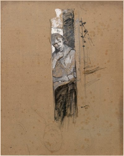 Dans les coulisses ou la danseuse - Henri de Toulouse Lautrec