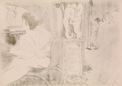 Au rideau, 1895 - Henri de Toulouse Lautrec