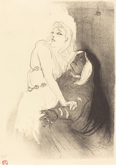 À la Renaissance : Sarah Bernhardt dans Phèdre, 1893 - Henri de Toulouse Lautrec