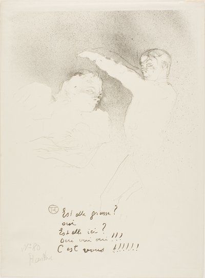 Aux Variétés: Mademoiselle Lender et Brasseur - Henri de Toulouse Lautrec