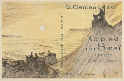 Au pied du Sinaï : Couverture, 1898 - Henri de Toulouse Lautrec