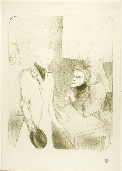 Brandès et le Bargy, dans Les Cabotins - Henri de Toulouse Lautrec