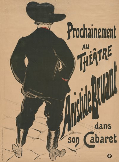 Bruant au Mirliton - Henri de Toulouse Lautrec