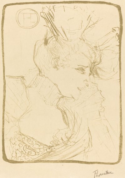 Buste de Mlle. Marcelle Lender (Mlle. Marcelle Lender, en buste) - Henri de Toulouse Lautrec
