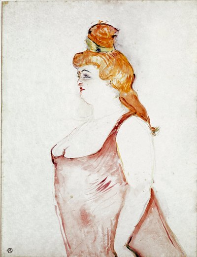 Cocyte dans "La Belle Hélène". Dessin de Henri de Toulouse-Lautrec - Henri de Toulouse Lautrec
