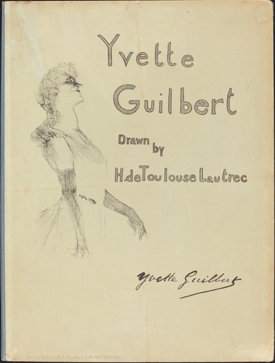 Couverture, Yvette Guilbert - Henri de Toulouse Lautrec