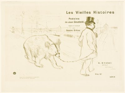 Couverture et Frontispice de Les Vieilles Histoires - Henri de Toulouse Lautrec