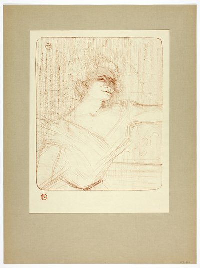 Dans la glu, planche deux de Yvette Guilbert - Henri de Toulouse Lautrec