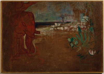 Décor indien pour le "Chariot de terre cuite", Maquette de décor pour le théâtre de l
