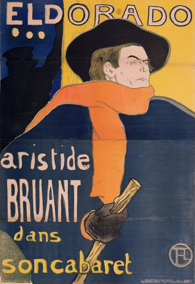 Eldorado: Aristide Bruant, 1892 - Henri de Toulouse Lautrec