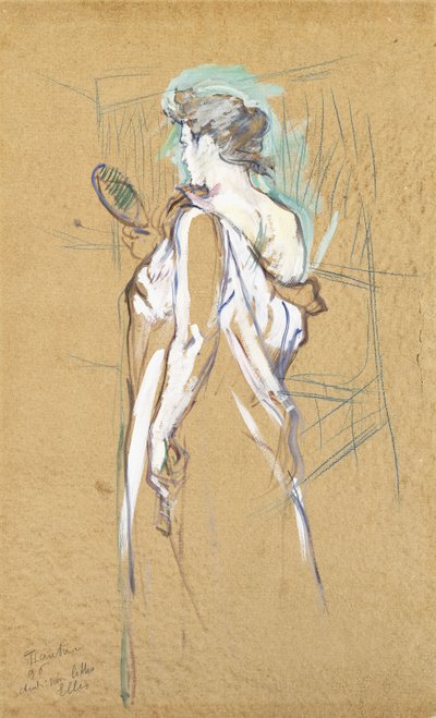 Elles - avec un miroir à la main, 1896 - Henri de Toulouse Lautrec