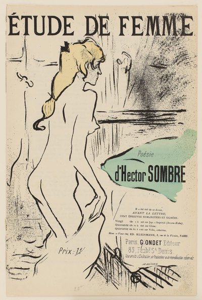 Étude de femme - Henri de Toulouse Lautrec