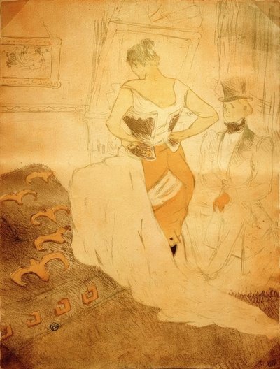 Femme en corset, Conquête de Passage - Henri de Toulouse Lautrec
