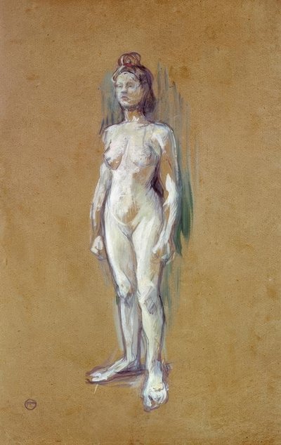 Femme nue debout de face - Henri de Toulouse Lautrec