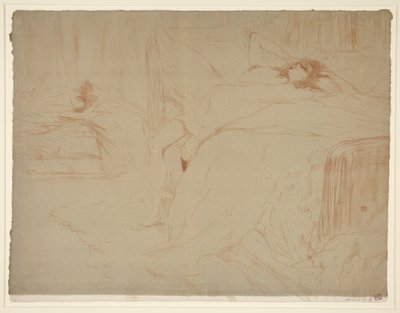 Femme sur le dos, lassitude, de la série Elles - Henri de Toulouse Lautrec