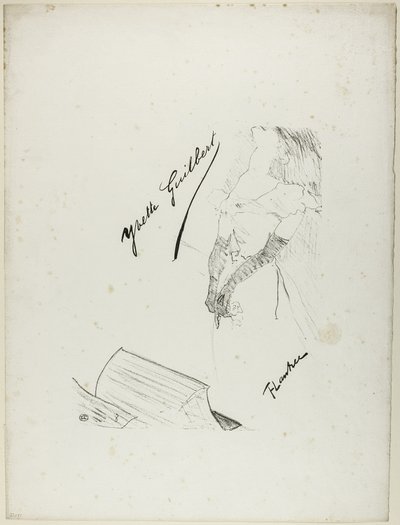 Frontispice pour Yvette Guilbert - Henri de Toulouse Lautrec