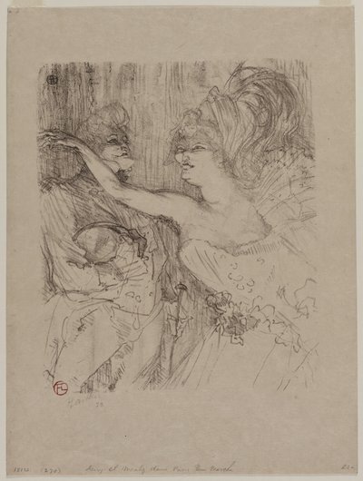 Guy et Mealy, dans « Paris qui Marche » - Henri de Toulouse Lautrec