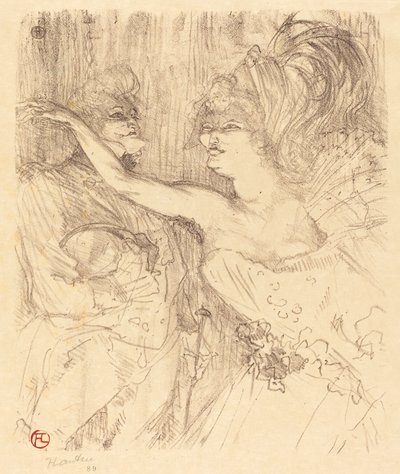 Guy et Mealy dans Paris qui marche - Henri de Toulouse Lautrec