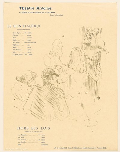 Hommage à Molière - Henri de Toulouse Lautrec