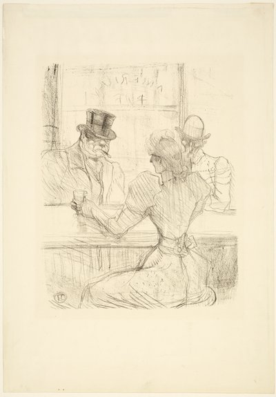Au bar Picton (American Bar), rue Scribe - Henri de Toulouse Lautrec