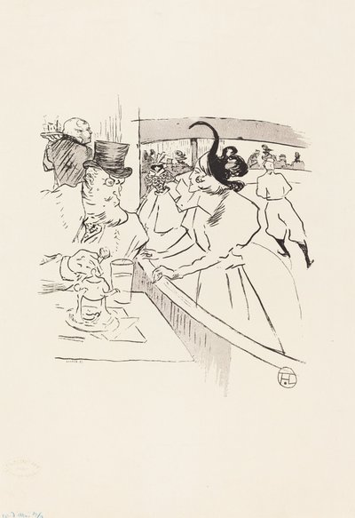 Dans la beauté professionnelle du patinage - Henri de Toulouse Lautrec