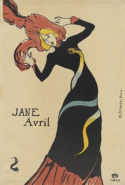 Jane Avril (Affiche) - Henri de Toulouse Lautrec