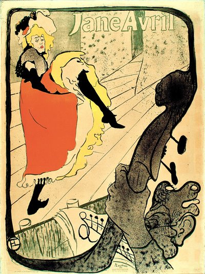 Jane Avril, 1893 - Henri de Toulouse Lautrec