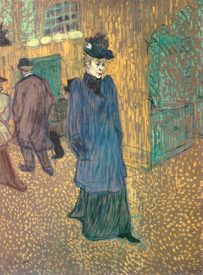 Jane Avril quittant le Moulin Rouge, 1892 - Henri de Toulouse Lautrec