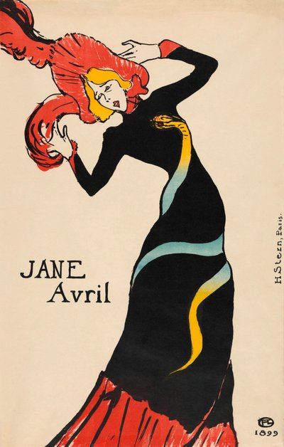 Affiche de Jane Avril par Henri de Toulouse-Lautrec - Henri de Toulouse Lautrec