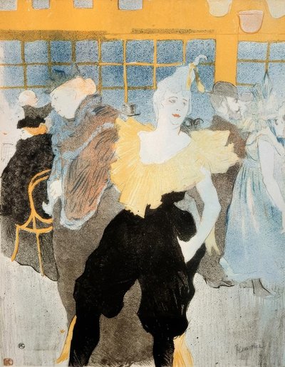La Clownesse au Moulin Rouge - Henri de Toulouse Lautrec