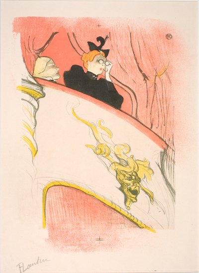 La loge au mascaron doré - Henri de Toulouse Lautrec