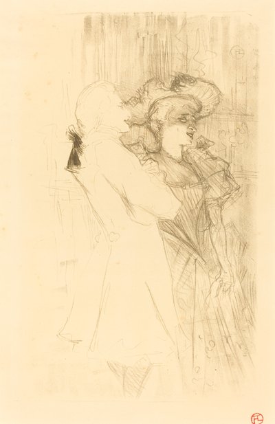 Lender et Auguez dans La chanson de fortunio, 1895 - Henri de Toulouse Lautrec