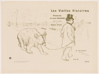 Les Vieilles histoires : Couverture - Frontispice - Henri de Toulouse Lautrec