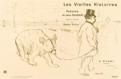 Les Vieilles Histoires couverture frontispice - Henri de Toulouse Lautrec