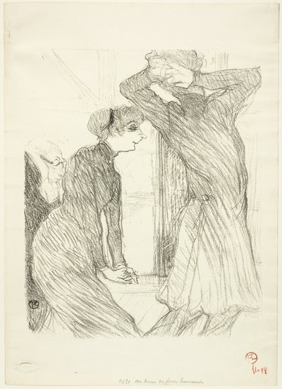 Lugné-Poé et Bady, dans "Au-Dessus des Forces Humaines" - Henri de Toulouse Lautrec