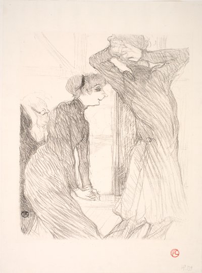 Lugné Poë et Berthe Bady dans Au-dessus des Forces Humaines - Henri de Toulouse Lautrec