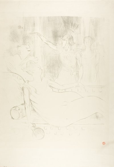 Madame Simon-Girard, Brasseur et Guy dans La belle Hélène - Henri de Toulouse Lautrec