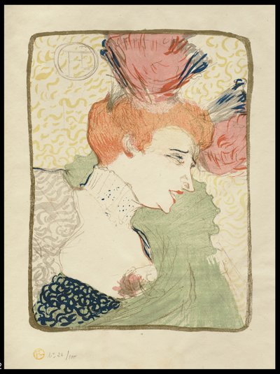 Mademoiselle Marcelle Lender, buste, 1895 - Henri de Toulouse Lautrec