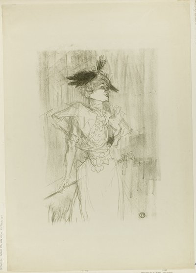 Mademoiselle Marcelle Lender, Debout - Henri de Toulouse Lautrec