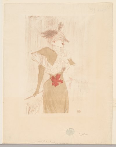 Mademoiselle Marcelle Lender, debout - Henri de Toulouse Lautrec