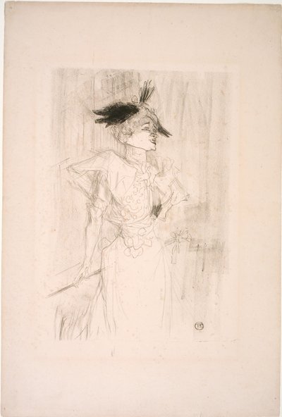 Mademoiselle Marcelle Lender, debout - Henri de Toulouse Lautrec