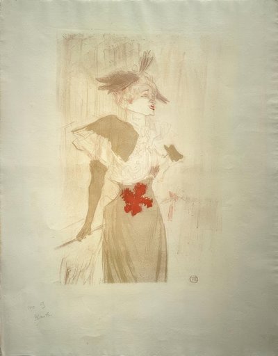 Mademoiselle Marcelle Lender, debout - Henri de Toulouse Lautrec